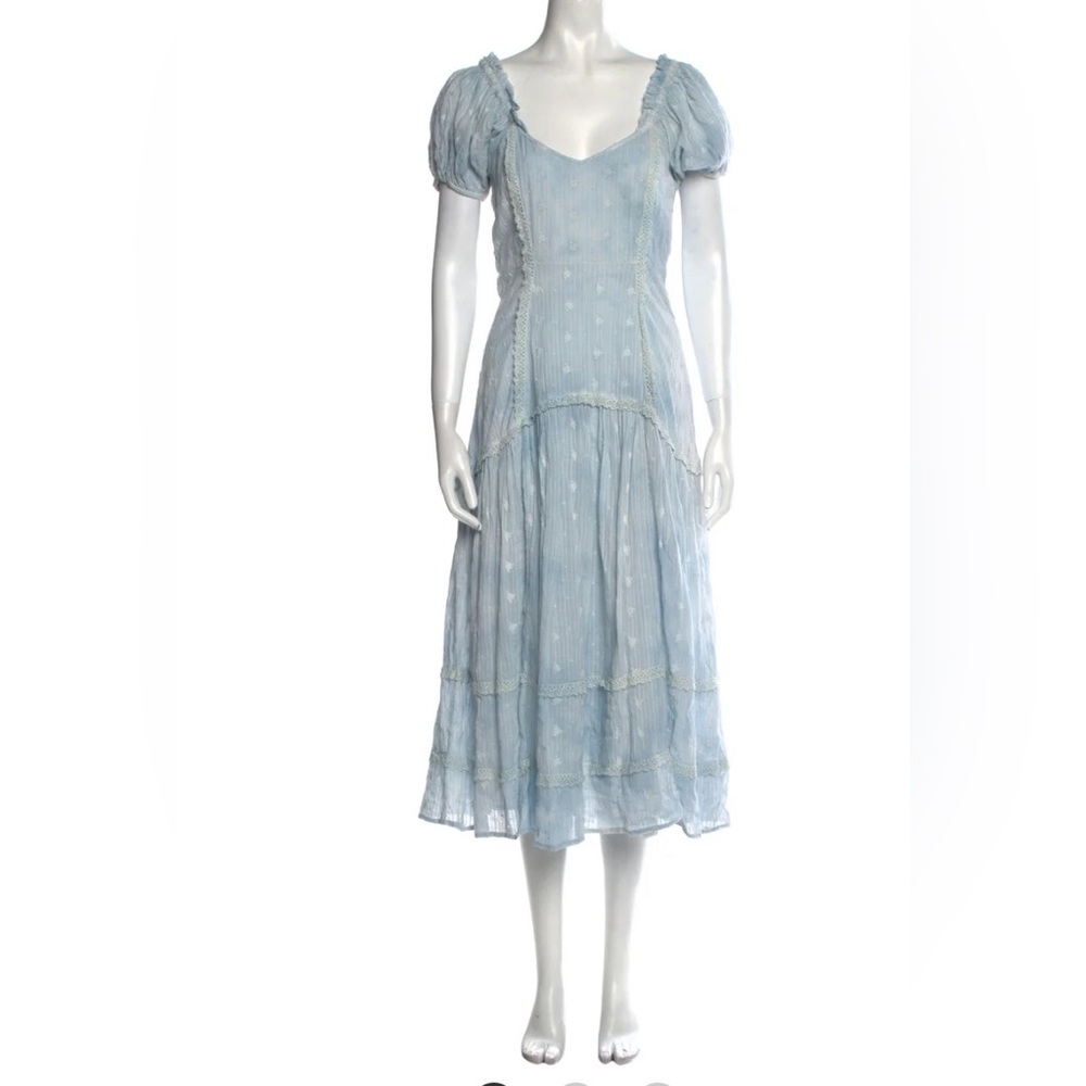 LoveShackFancy Jeanette Midi Dress - EUC, Medium (Designer Size 2)